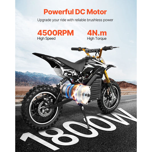 1800W Electric Brushless DC Motor, 48V 4500rpm Go Kart Electric Motor, Electric Dirt Bike Motor Engine for E - Bike Motorcycle Scooter DIY - Powersport Electric Scooters