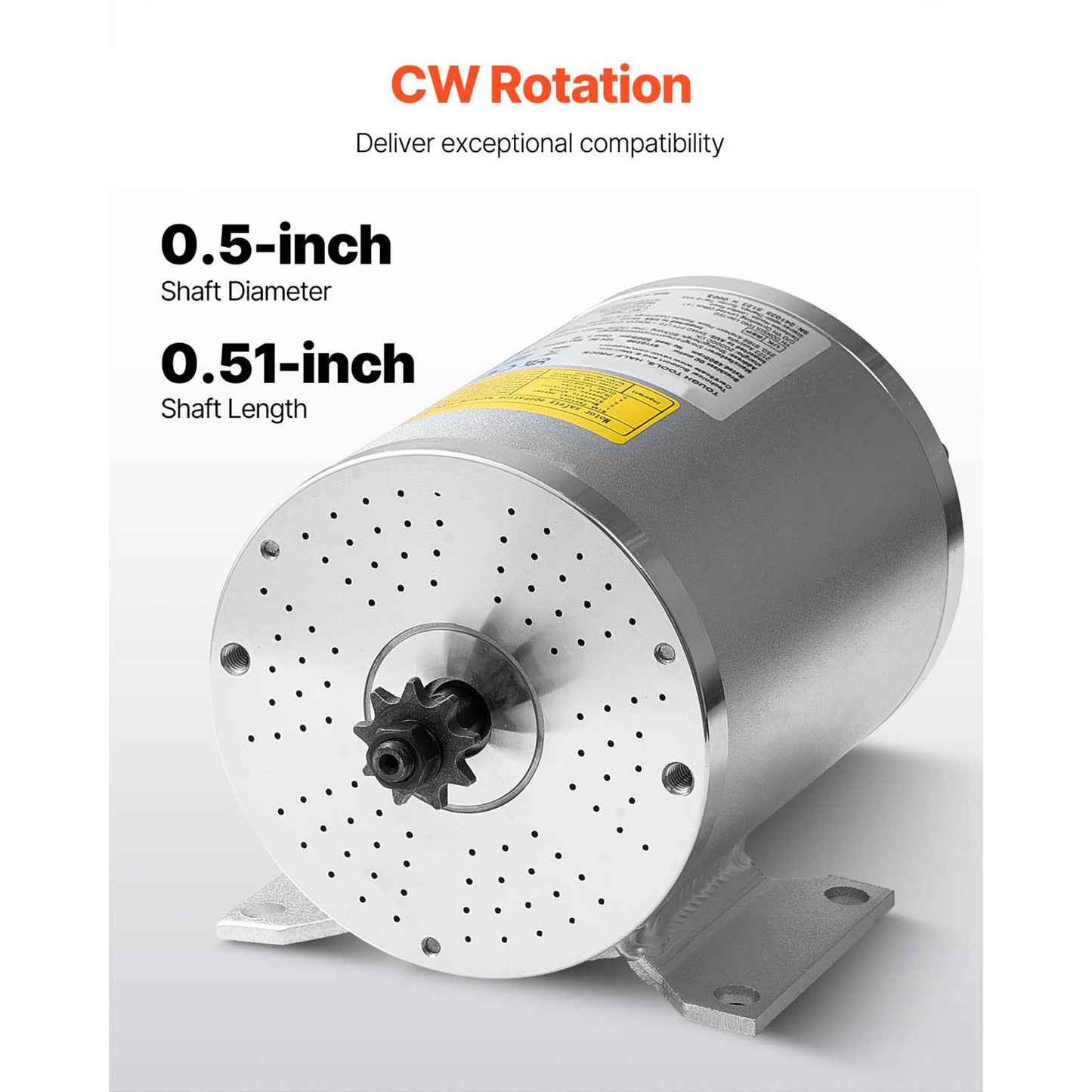 1800W Electric Brushless DC Motor, 48V 4500rpm Go Kart Electric Motor, Electric Dirt Bike Motor Engine for E - Bike Motorcycle Scooter DIY - Powersport Electric Scooters