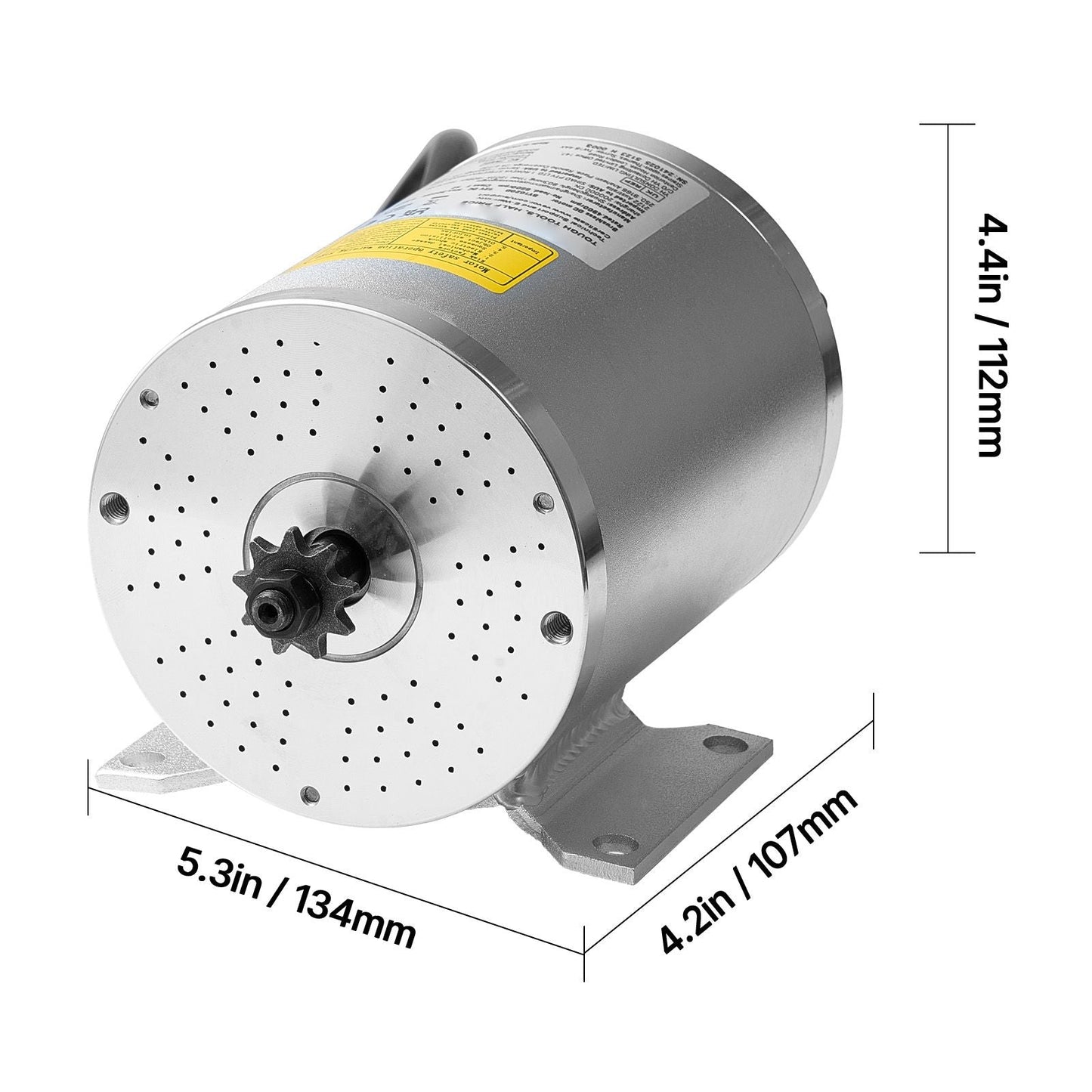 1800W Electric Brushless DC Motor, 48V 4500rpm Go Kart Electric Motor, Electric Dirt Bike Motor Engine for E - Bike Motorcycle Scooter DIY - Powersport Electric Scooters