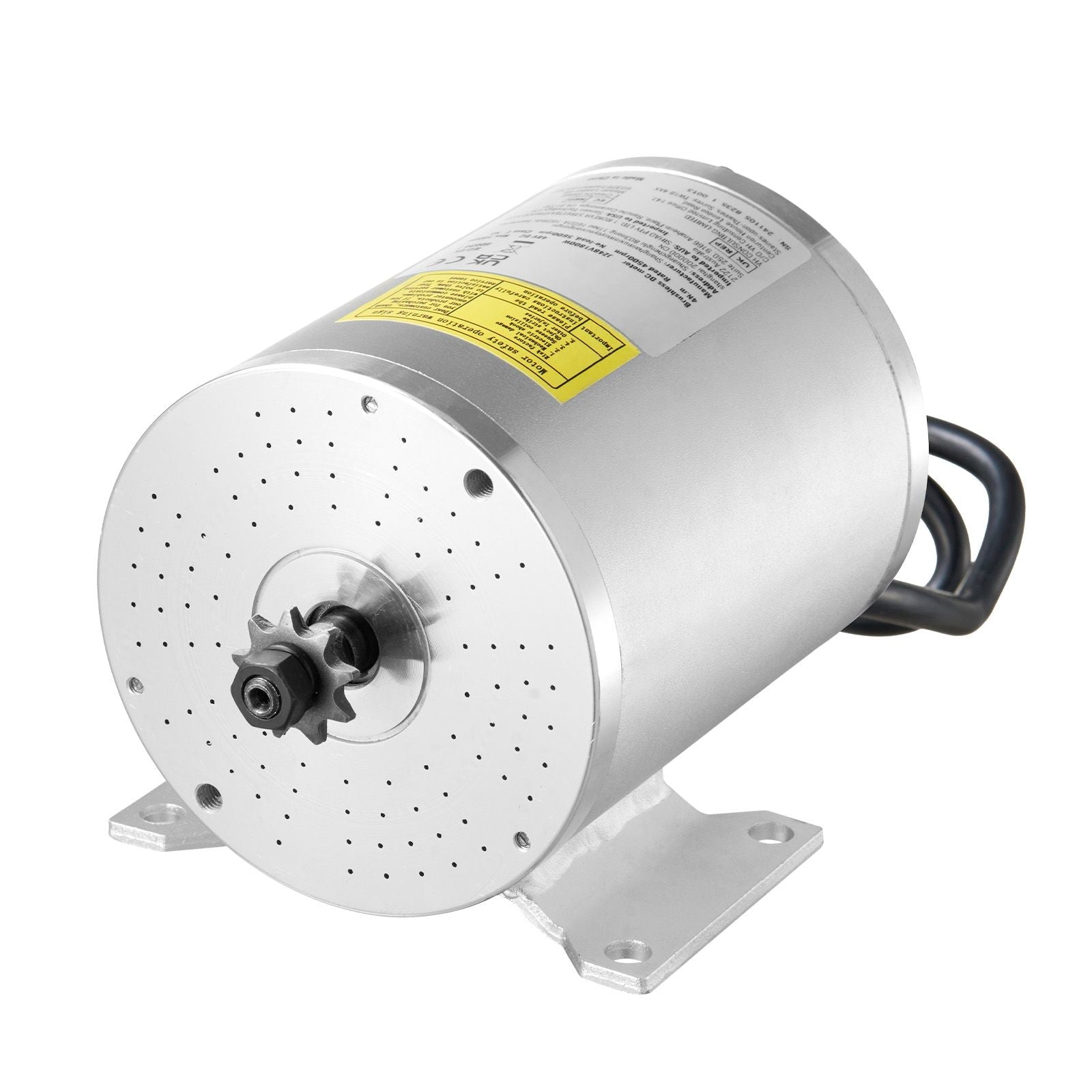 1800W Electric Brushless DC Motor Kit - 48V 4500rpm Motor with Upgraded Speed Controller and Throttle Grip Kit for Go Karts E - Bike Motorcycle Scooter DIY - Powersport Electric Scooters