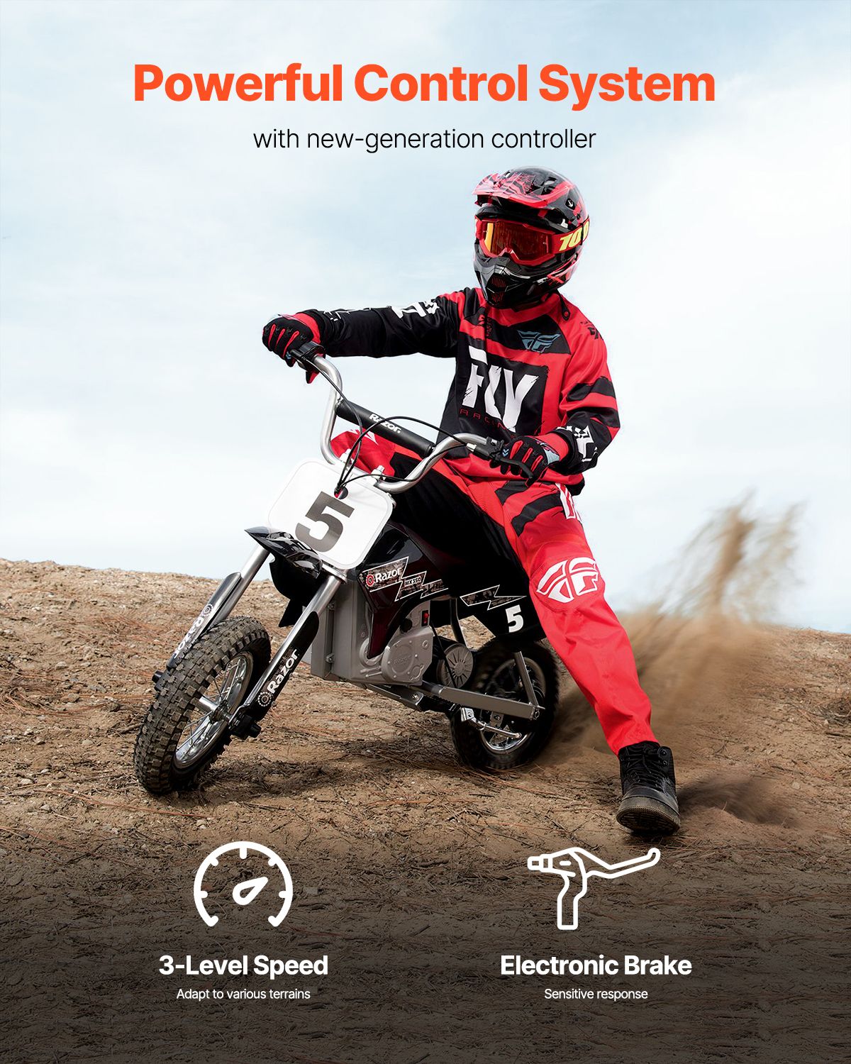 1800W Electric Brushless DC Motor Kit - 48V 4500rpm Motor with Upgraded Speed Controller, Foot Pedal and Throttle Grip Kit for Go Karts E - Bike Motorcycle Scooter - Powersport Electric Scooters