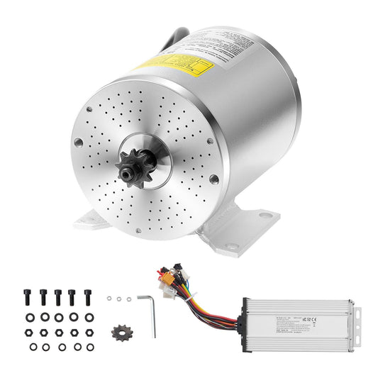 2000W Electric Brushless DC Motor Kit - 60V 4500rpm Motor with Upgraded Speed Controller for Go Karts E - Bike Motorcycle Scooter - Powersport Electric Scooters