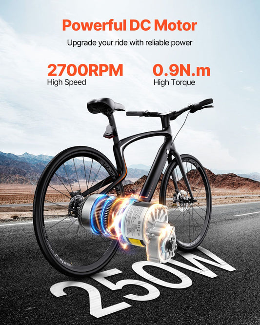 250W Electric Powerful DC Motor Kit - 24V 2700rpm Brushed Motor with Upgraded Speed Controller, Throttle Grip Kit for Go Karts E - Bike Motorcycle Scooter - Powersport Electric Scooters