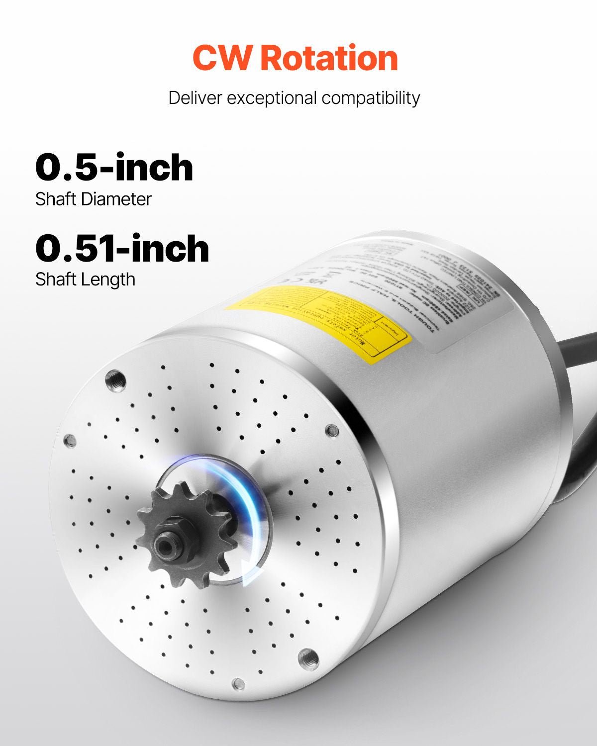 3000W Electric Brushless DC Motor, 60V 4800rpm Go Kart Electric Motor, Electric Dirt Bike Motor Engine for E - Bike Motorcycle Scooter DIY - Powersport Electric Scooters