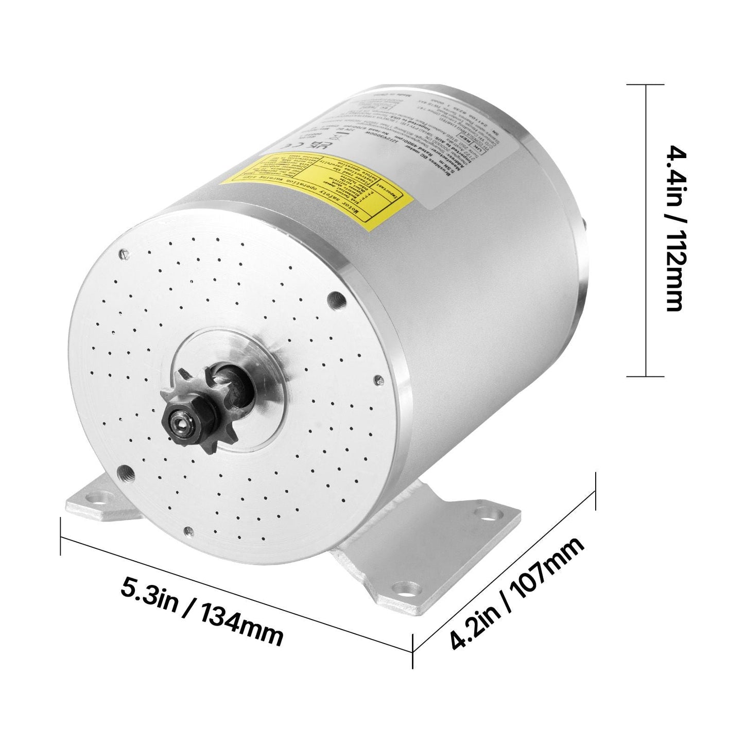 3000W Electric Brushless DC Motor Kit - 72V 4900rpm Motor with Upgraded Speed Controller and Throttle Grip Kit for Go Karts E - Bike Motorcycle Scooter DIY - Powersport Electric Scooters