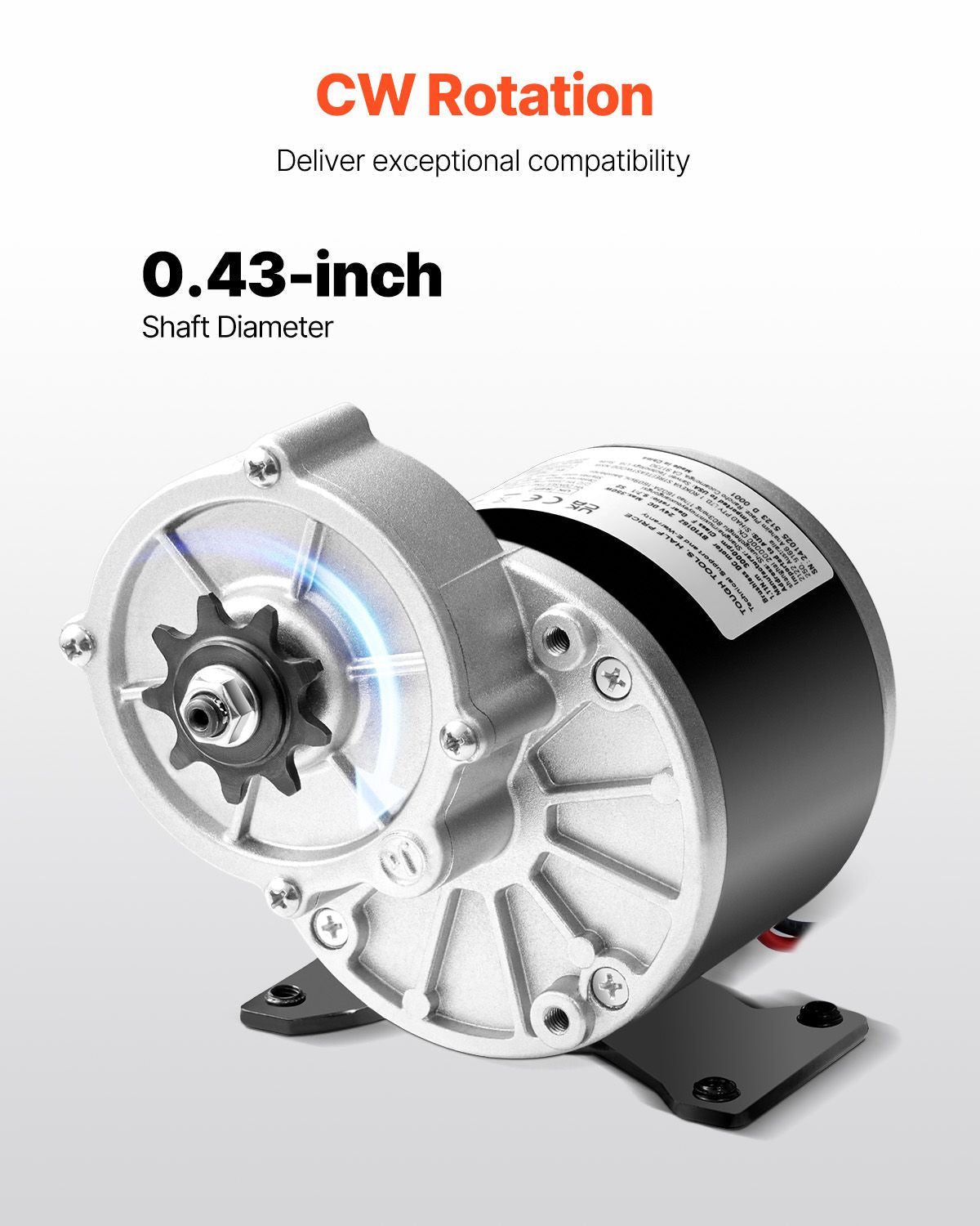350W Electric Powerful DC Motor, 24V 3000rpm Go Kart Electric Brushed Motor, Electric Dirt Bike Motor Engine for E - Bike Motorcycle Scooter DIY - Powersport Electric Scooters