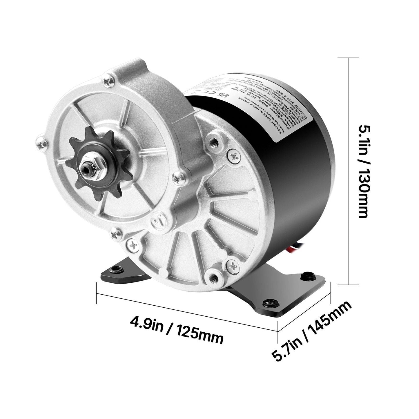 350W Electric Powerful DC Motor, 24V 3000rpm Go Kart Electric Brushed Motor, Electric Dirt Bike Motor Engine for E - Bike Motorcycle Scooter DIY - Powersport Electric Scooters