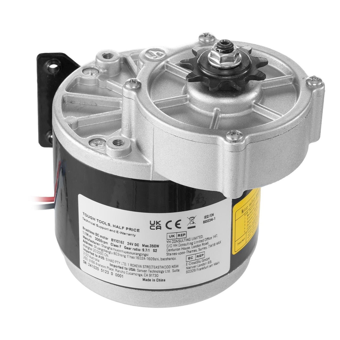 350W Electric Powerful DC Motor, 24V 3000rpm Go Kart Electric Brushed Motor, Electric Dirt Bike Motor Engine for E - Bike Motorcycle Scooter DIY - Powersport Electric Scooters