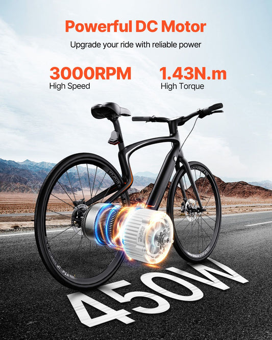 450W Electric Brushed DC Motor Kit - 36V 3000rpm Motor with Upgraded Speed Controller and Twistgrip Throttle Kit for Go Karts E - Bike Motorcycle Scooter - Powersport Electric Scooters
