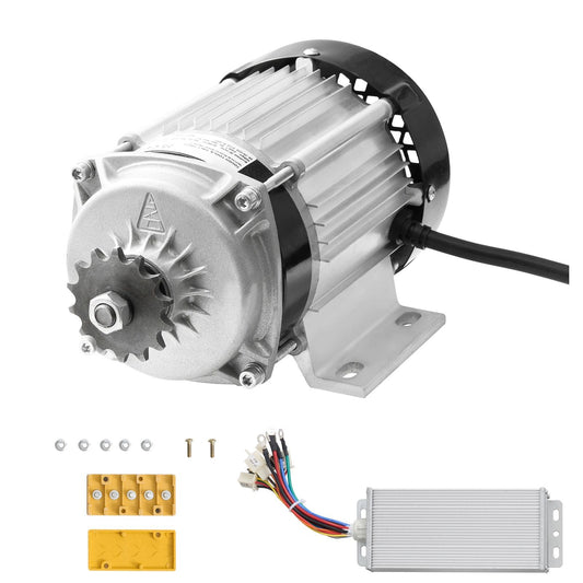 750W Electric Brushless DC Motor Kit - 48V 2700rpm Motor with Upgraded Speed Controller for Go Karts E - Bike Motorcycle Scooter - Powersport Electric Scooters