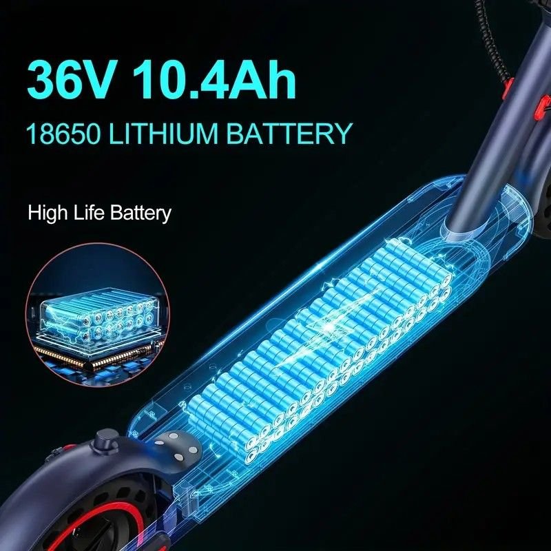 8.5' Solid Tires, 15.5mph Speed - The Durable Electric Scooter for Daily Rides - Powersport Electric Scooters