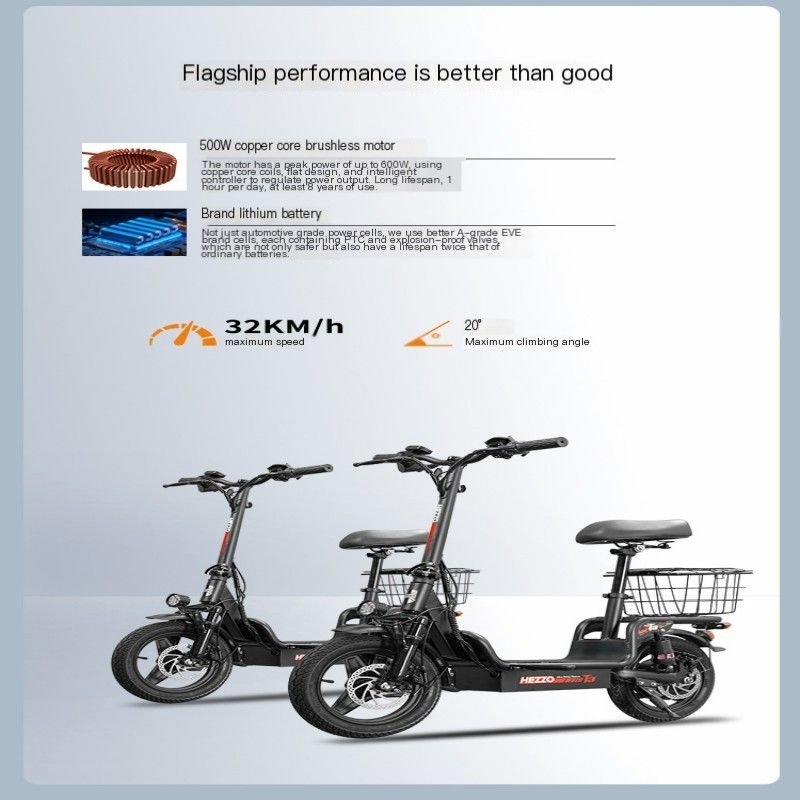 Durable and Dependable: T3 Hezzo E - Bike for Daily Use - Powersport Electric Scooters