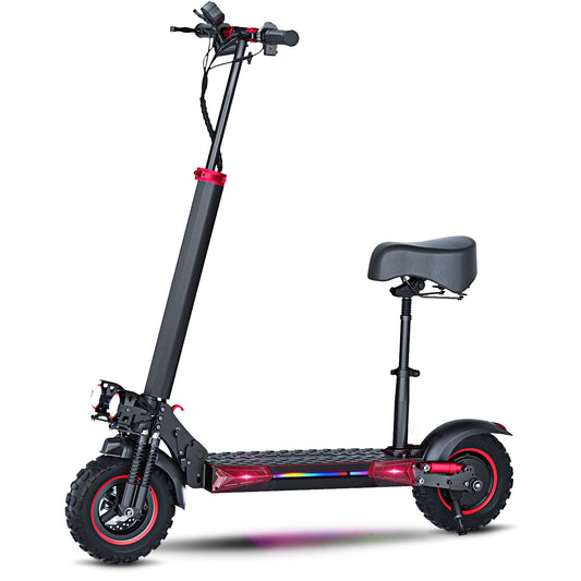 WHOSU Adult Electric Scooter with Removable Seat, 1200W Motor, Max 35mph, 33 Miles, 11" Off Road Tires, Fast Electric Scooter for Adults, E Scooter w/ 4 Braking System - Powersport Electric Scooters
