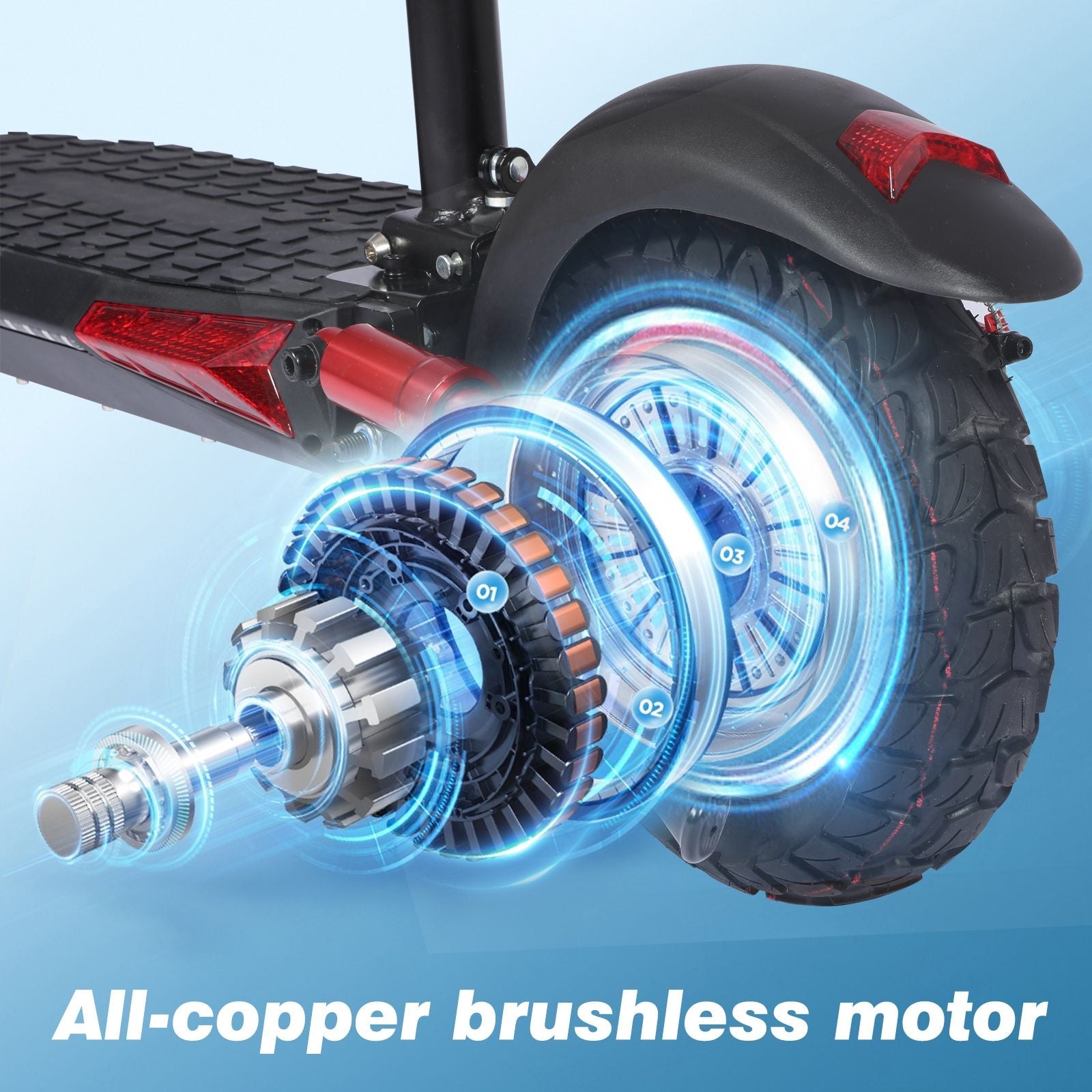 WHOSU Adult Electric Scooter with Removable Seat, 1200W Motor, Max 35mph, 33 Miles, 11" Off Road Tires, Fast Electric Scooter for Adults, E Scooter w/ 4 Braking System - Powersport Electric Scooters