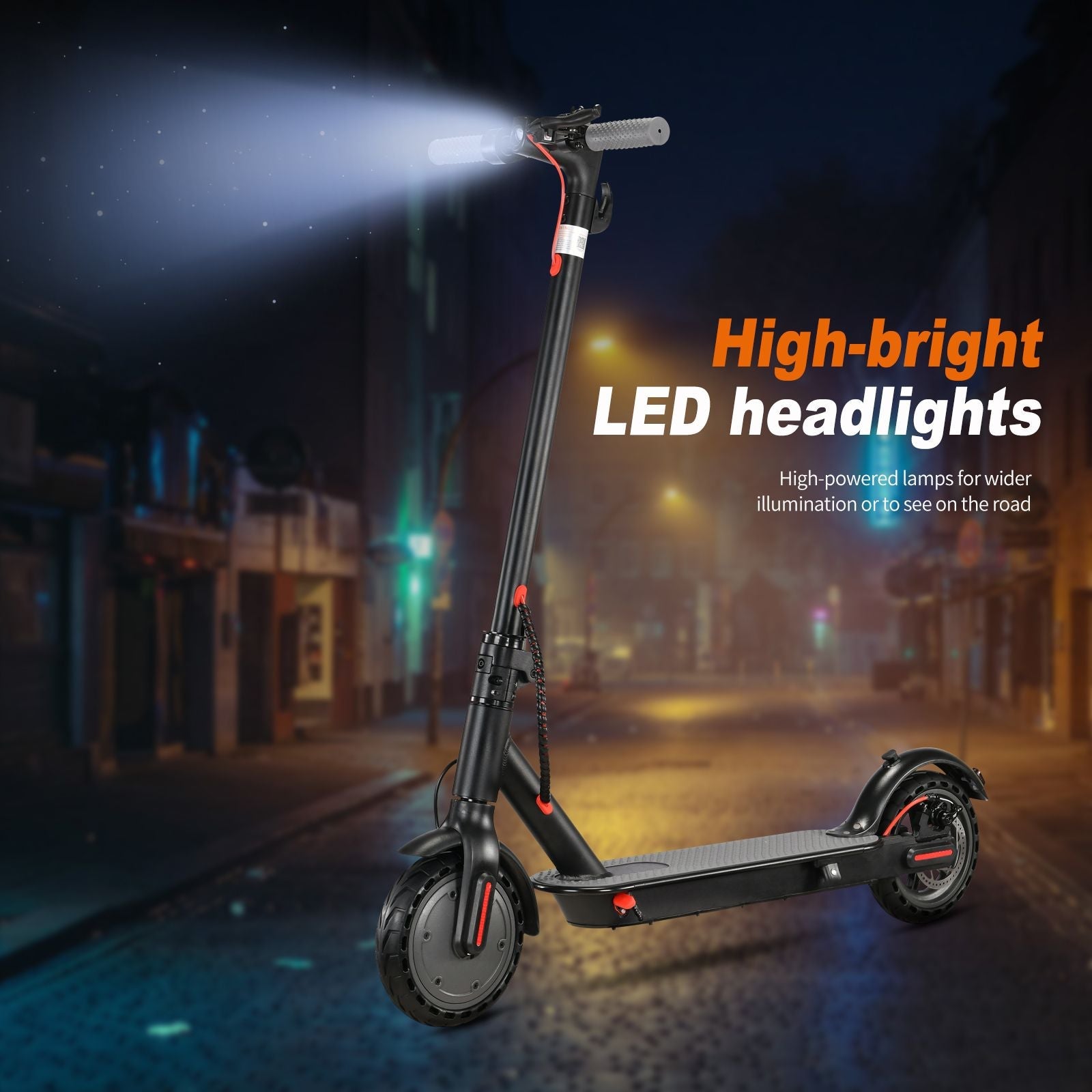 WHOSU Electric Scooter for Adults & Teens - 350W Motor, 19 MPH Top Speed, 19 Mile Range, 8.5" Solid Tires, Foldable Commuting E - Scooter with Dual Brake System & APP Control, Portable Design - Powersport Electric Scooters