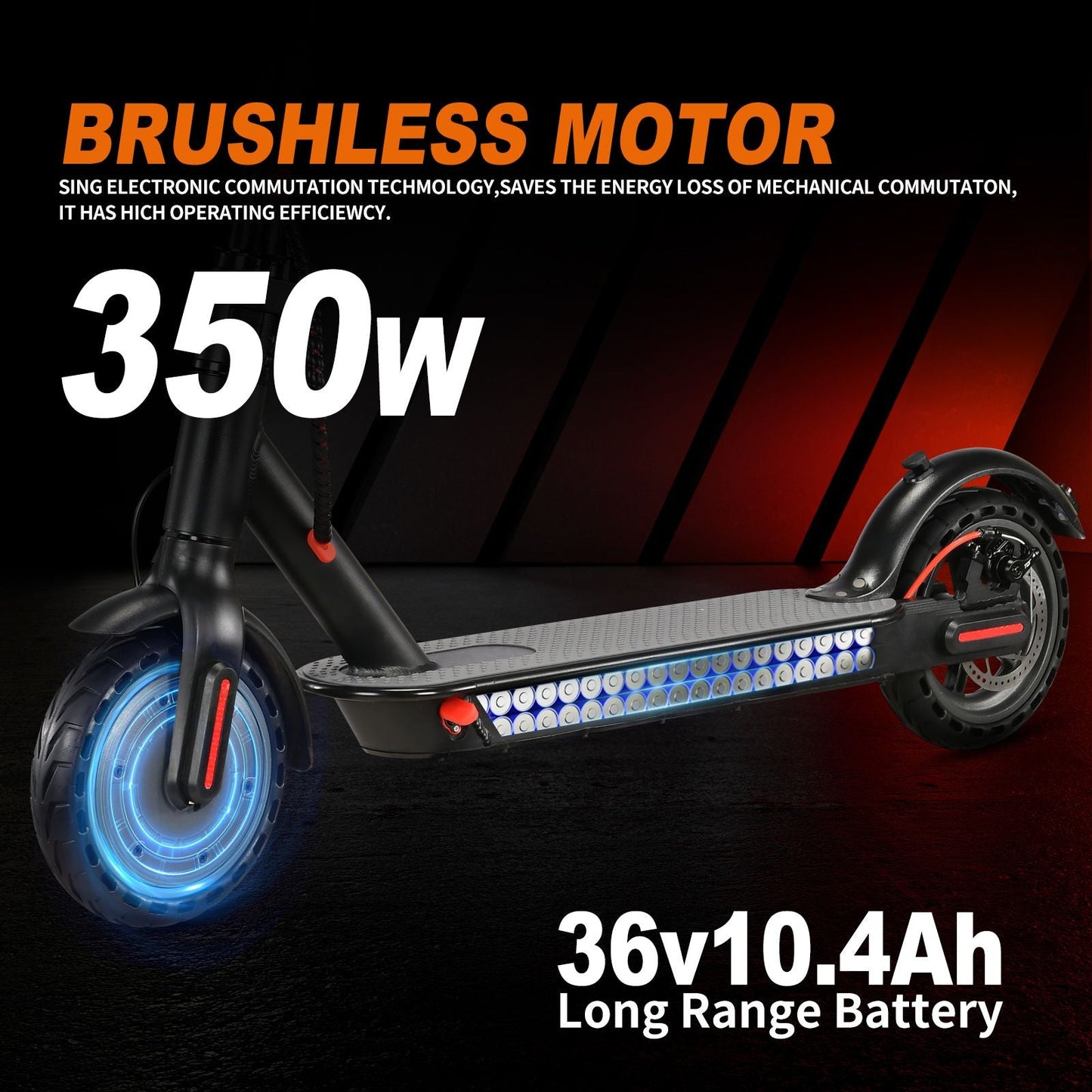 WHOSU Electric Scooter for Adults & Teens - 350W Motor, 19 MPH Top Speed, 19 Mile Range, 8.5" Solid Tires, Foldable Commuting E - Scooter with Dual Brake System & APP Control, Portable Design - Powersport Electric Scooters